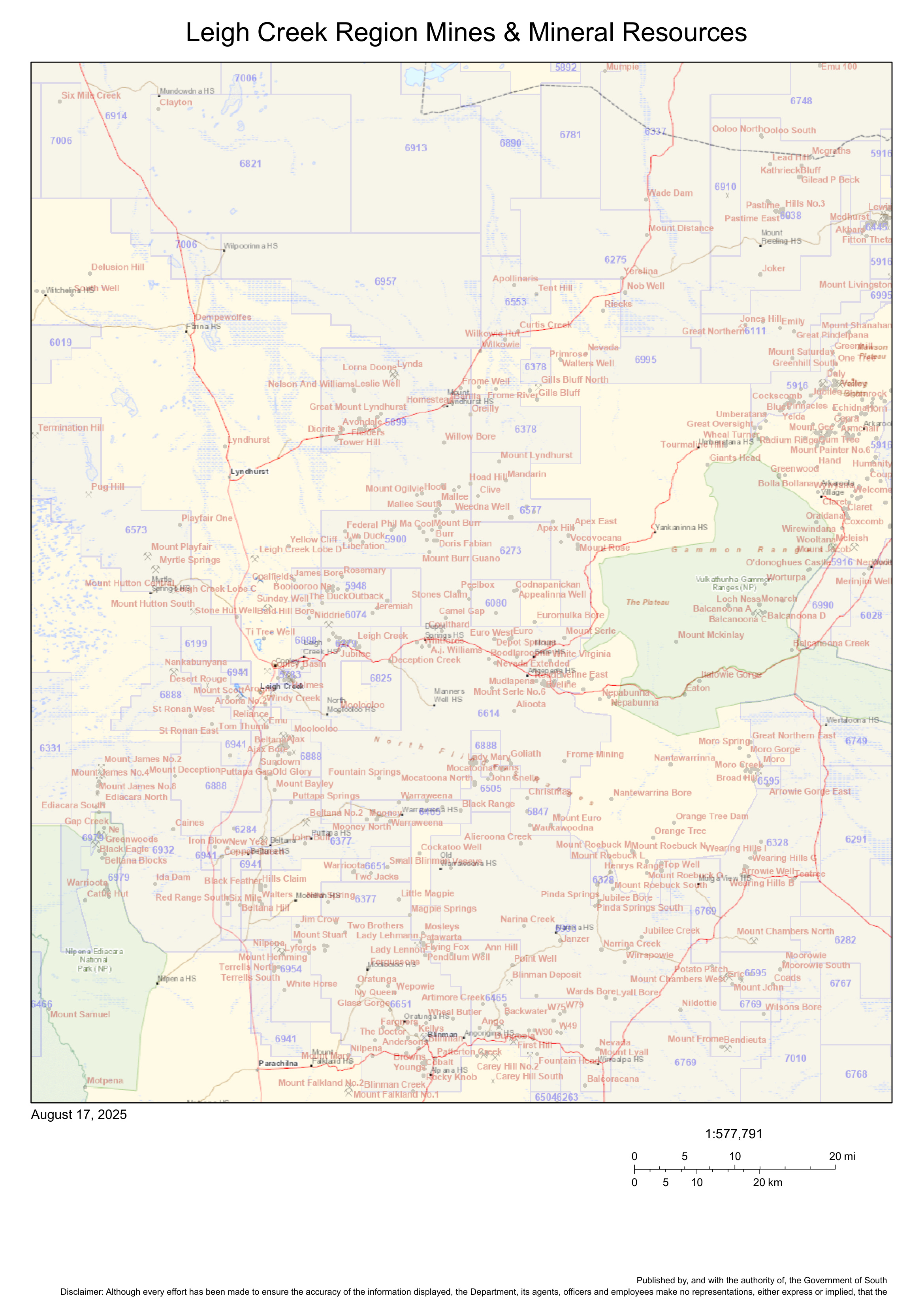 Regional geology map